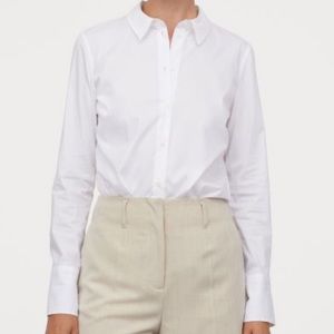 H&M’s White button down shirt